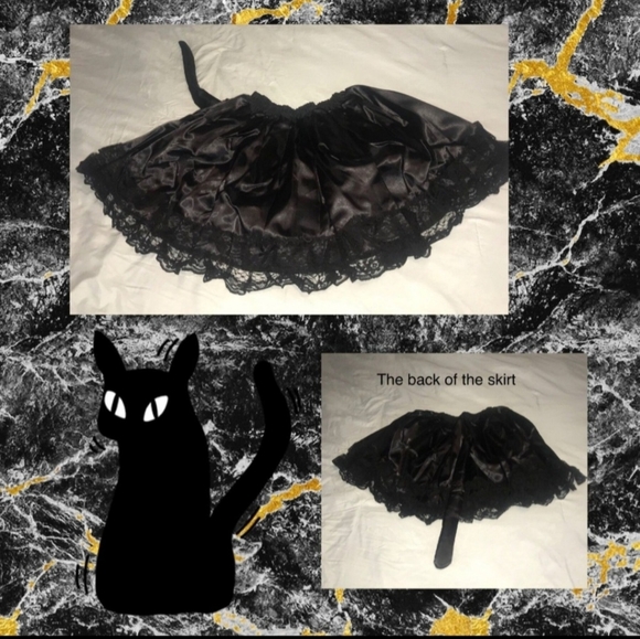 "MOONLIGHT KITTEN!" WOMENS DELUXE BLACK CAT COSTUME SIZE S/M NEW! - Picture 5 of 12